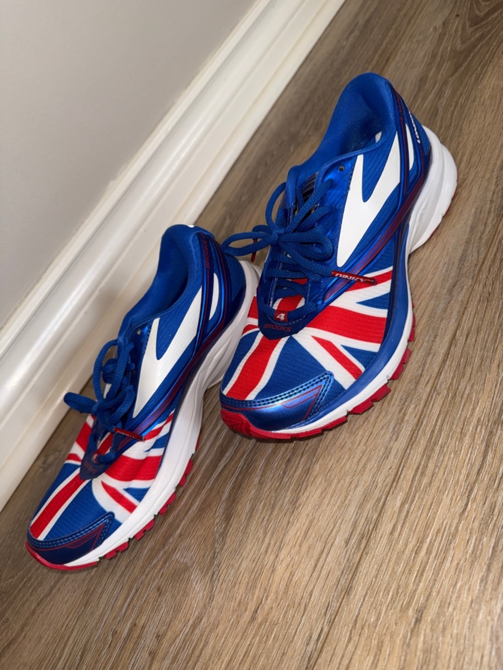 Brooks Blue, White & Red Union Jack Running Trainers - London Marathon